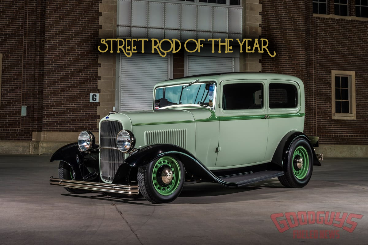 Custom 1932 Ford Tudor Sedan built by Goolsby Customs wins Classic Instruments Street Rod of the Year Award
