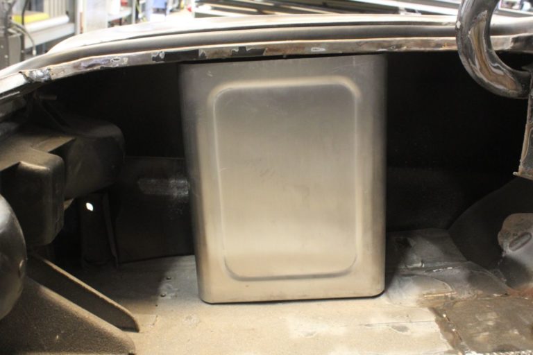 Custom 1969 Camaro charcoal canister fabrication and install
