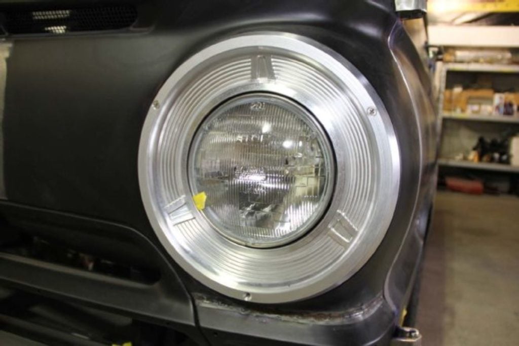 Custom 1969 Dodge A 108 Hemi Van build Headlight