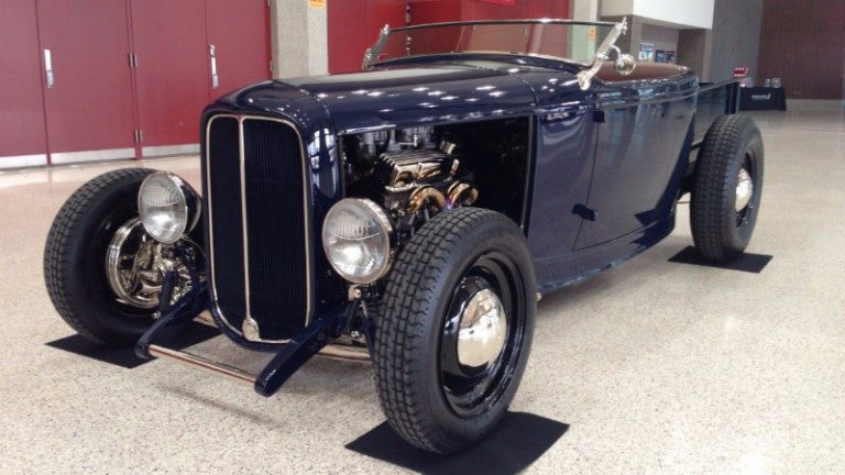 Custom 1932 Ford Roadster Pickup built by Goolsby Customs for NHRA Giveaway