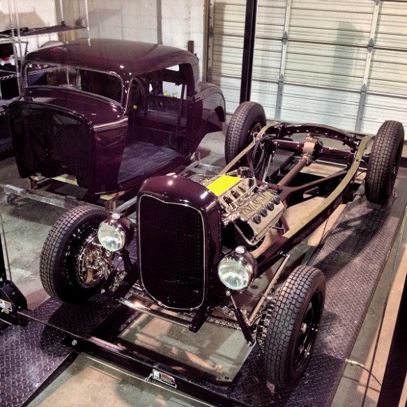 Custom 1932 Ford 3 Window Coupe during the build process