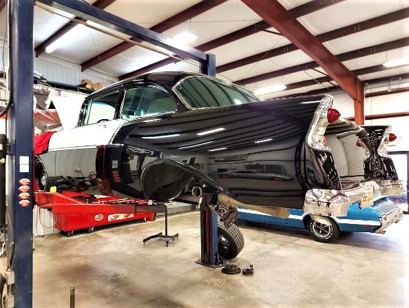 custom 1956 Chevy Service department