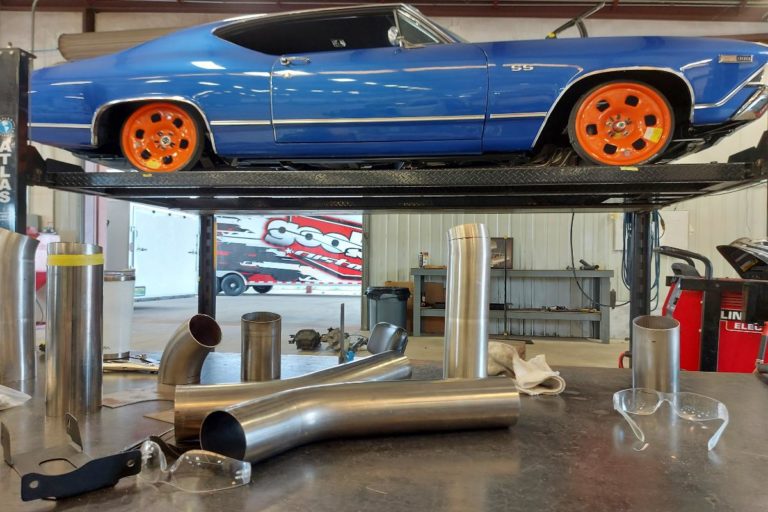 Custom 1969 SS Chevelle Pro Touring hot rod muscle car Custom Exhaust