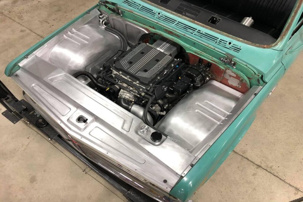 Custom 1968 Chevy C10 Hot Rod Truck Engine Bay Fabrication