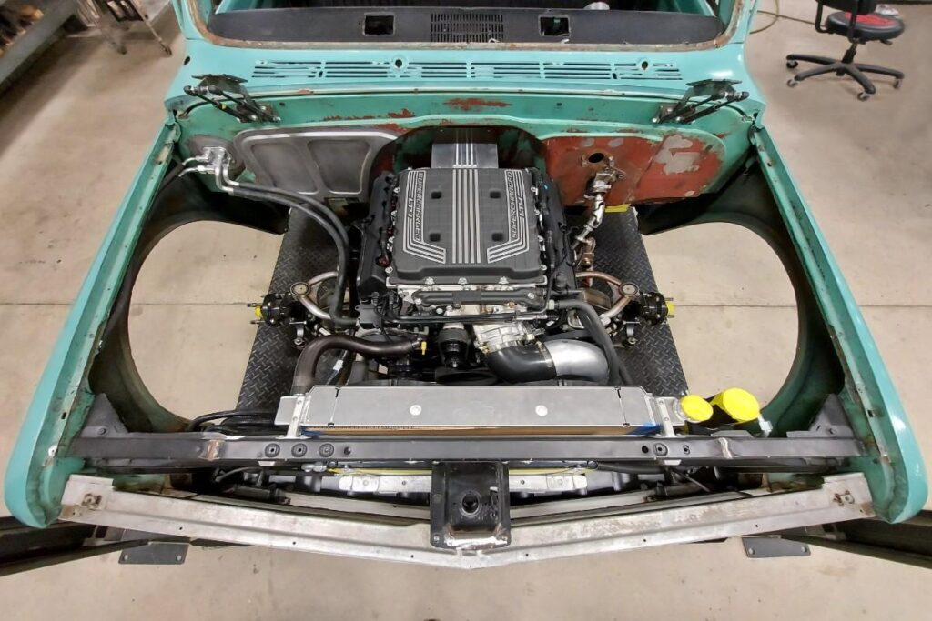 Custom 1968 Chevy C10 Hot Rod Truck Engine Bay Fabrication