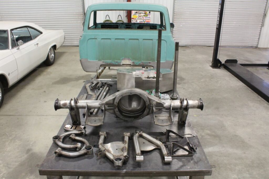 Custom LT4 1968 Chevy C10 Hot Rod Truck Parts before powdercoating Parts