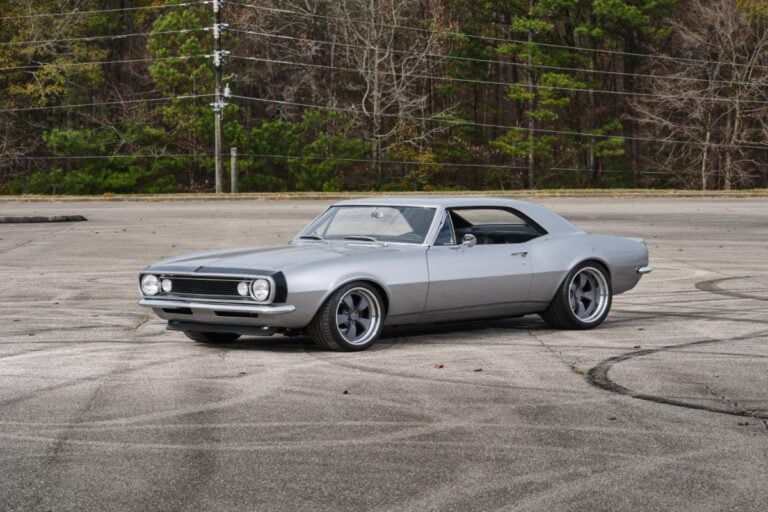 Custom Silver LT4 1967 Camaro Pro Touring street rod