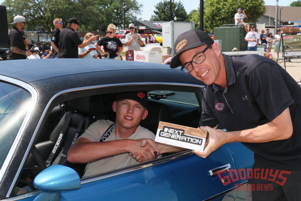 Goodguys Speedway Motors Heartland Nationals The Next Generation Finalist Trevor Gardener with Jonathan Goolsby