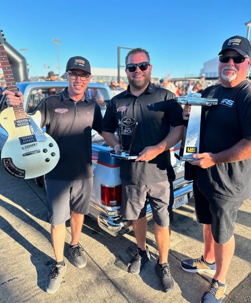 Triple Crown of Rodding Nashville Superspeedway Car show Top 30 award and LMC Truck of the Year with Jonathan Goolsby