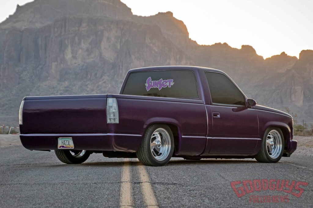 Goodguys 2024 Goolsby Customs Next Generation Grand Prize Winner Nate Collard's Custom 1998 Chevy 1500 Silverado OBS