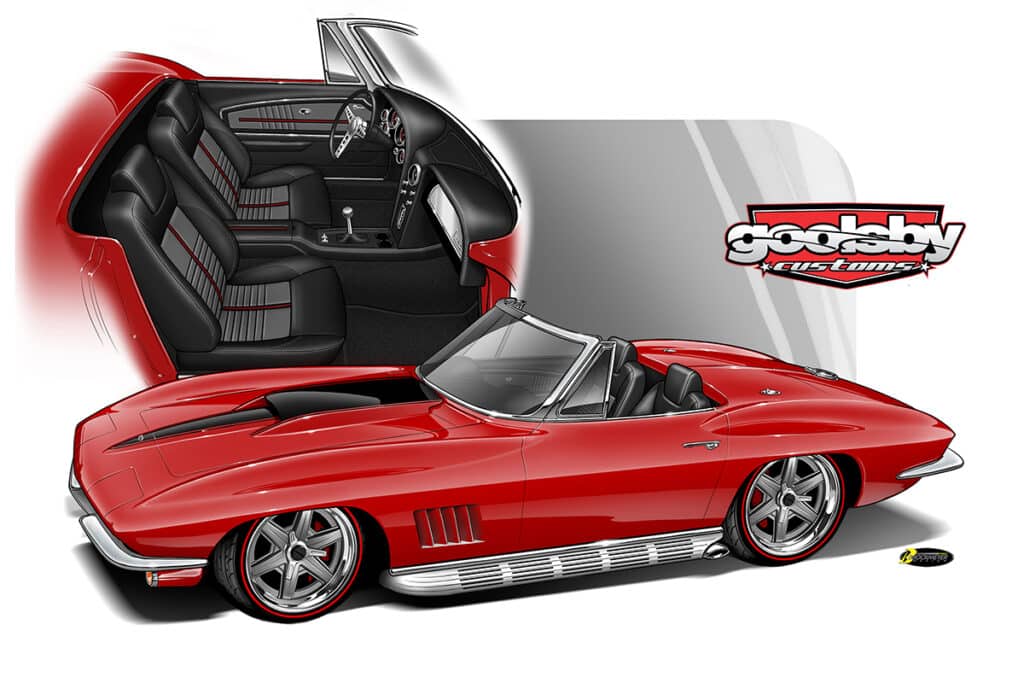 Custom classic 1967 Convertible Corvette LT4 Supercharged pro touring restomod Build